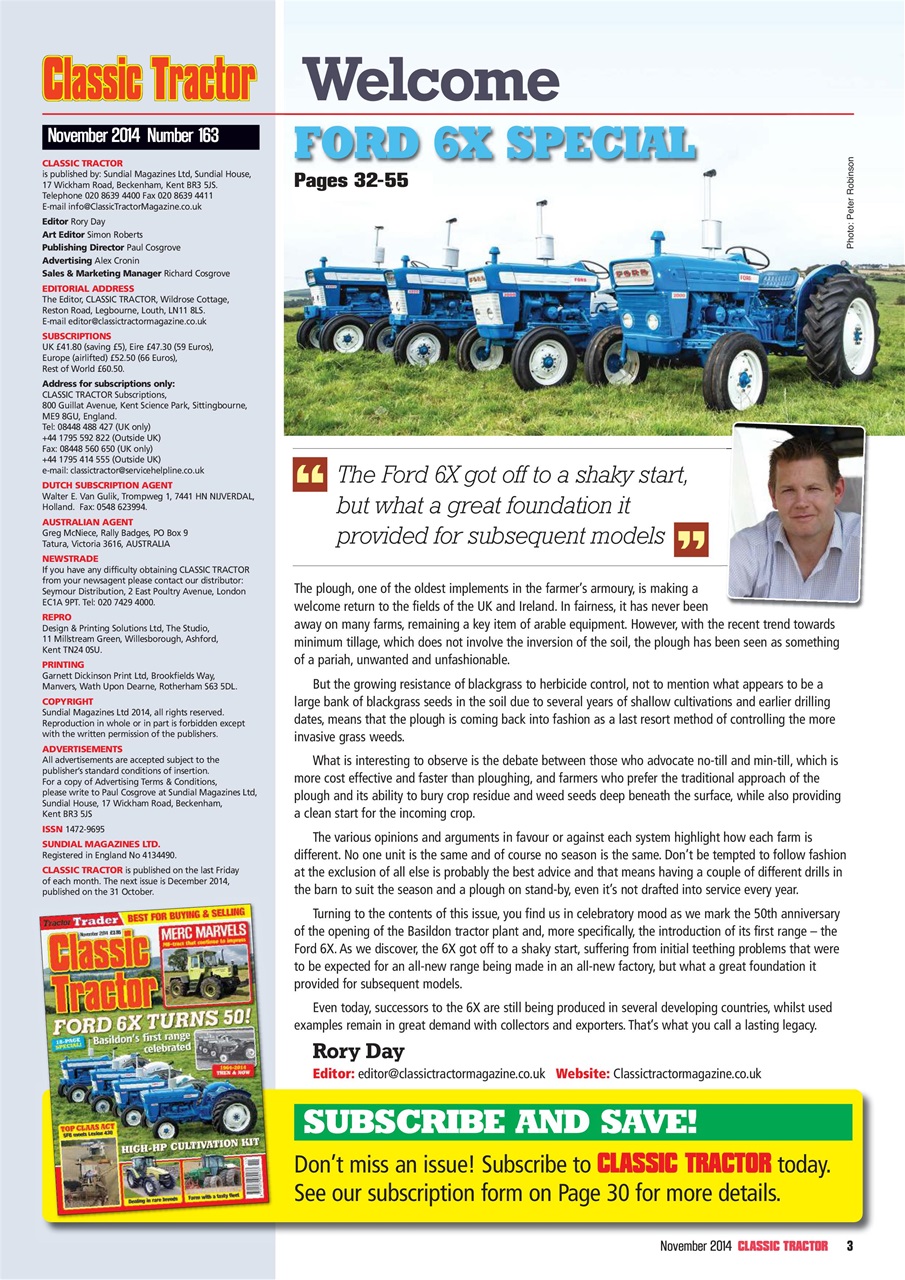 Classic Tractor Preview Pages