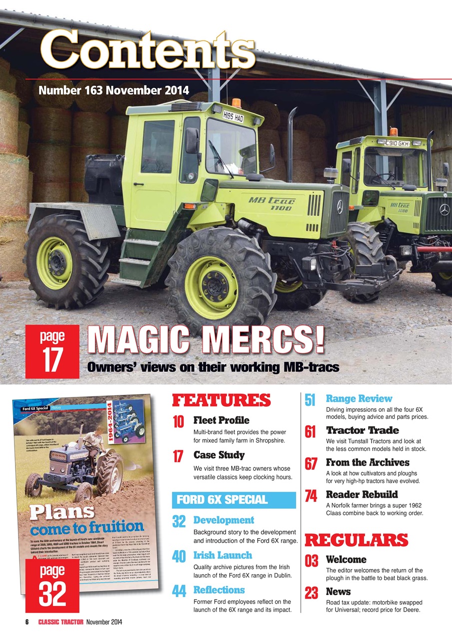 Classic Tractor Preview Pages
