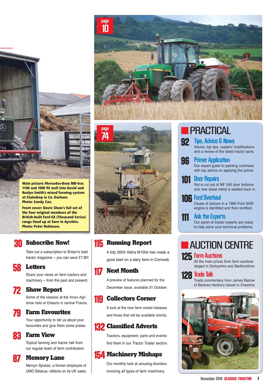 Classic Tractor Preview Pages