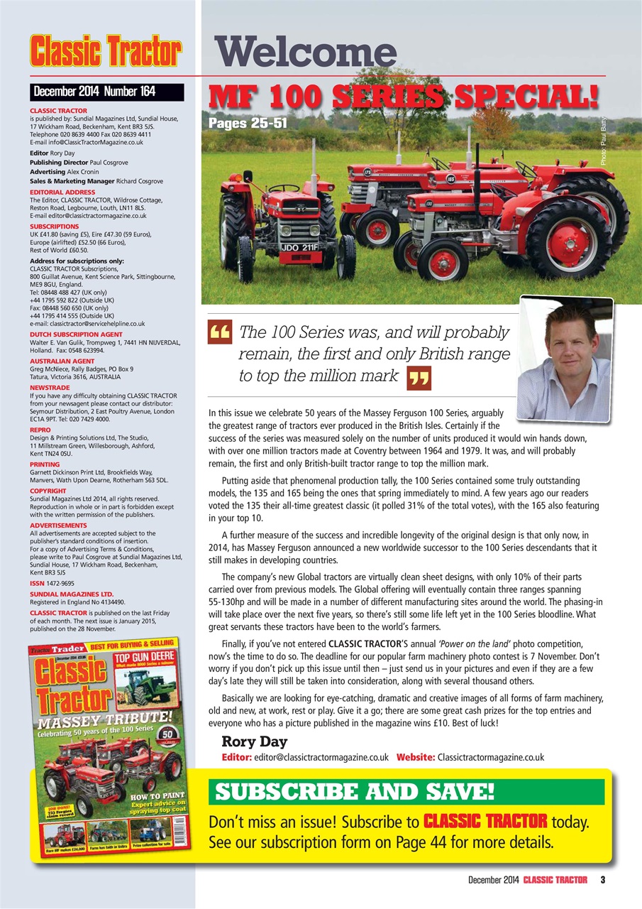 Classic Tractor Preview Pages