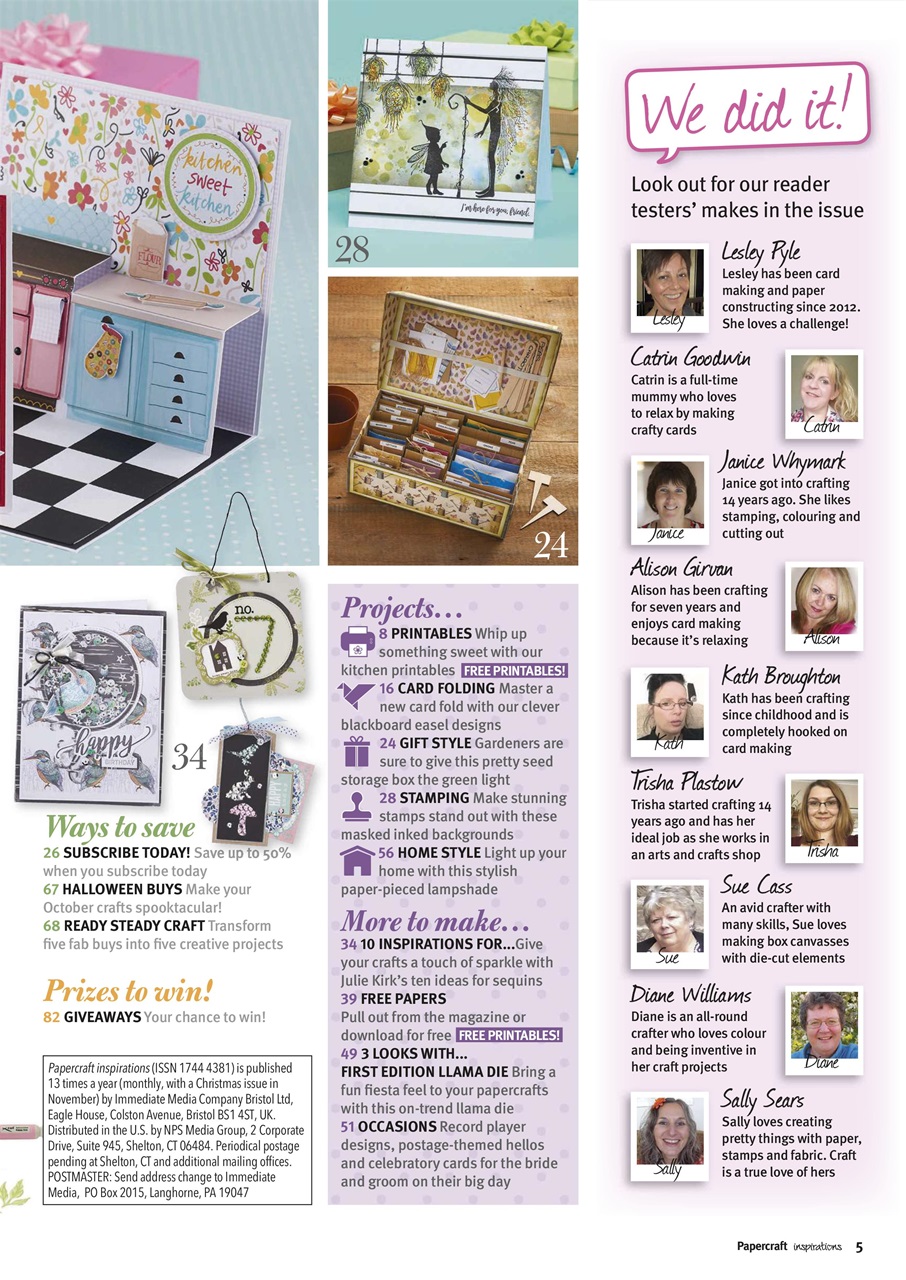 Papercraft Inspirations Preview Pages