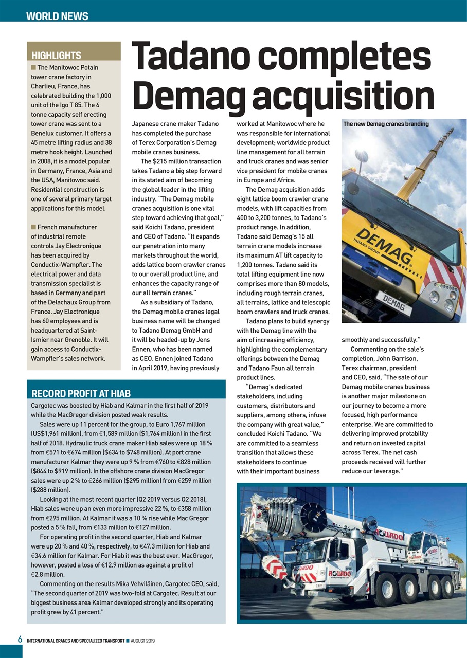 Int. Cranes and Specialized Transp Preview Pages