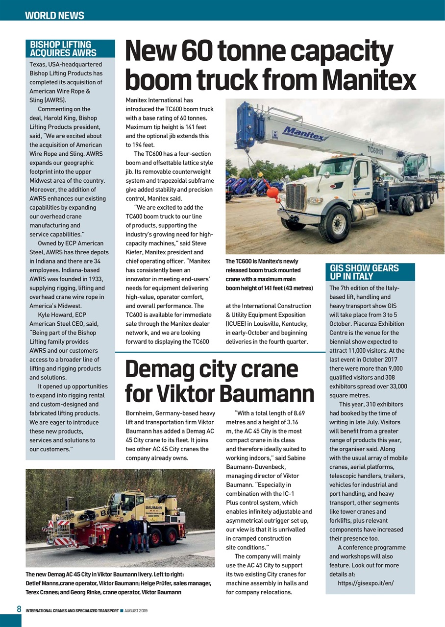 Int. Cranes and Specialized Transp Preview Pages