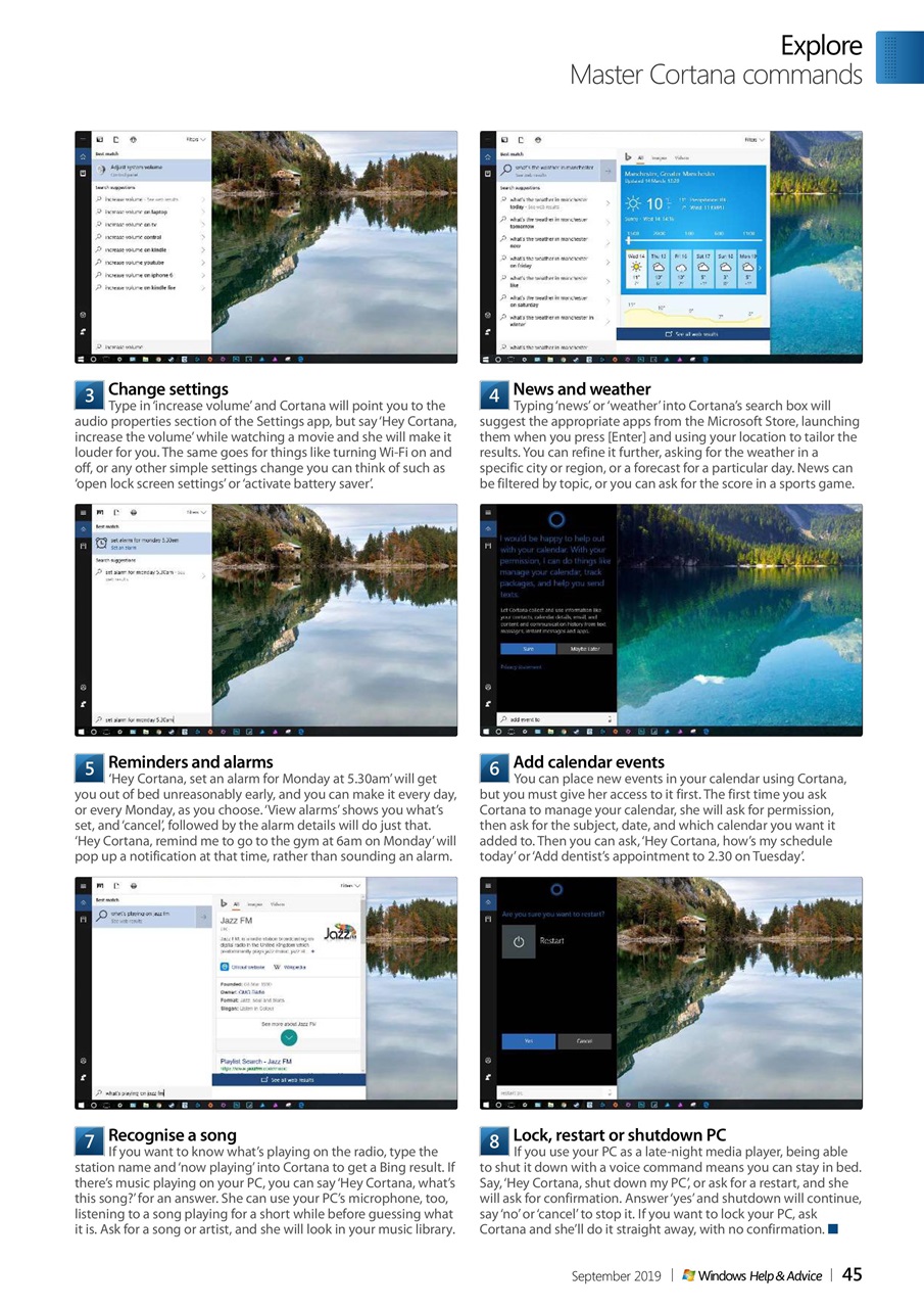 Windows Help & Advice Preview Pages