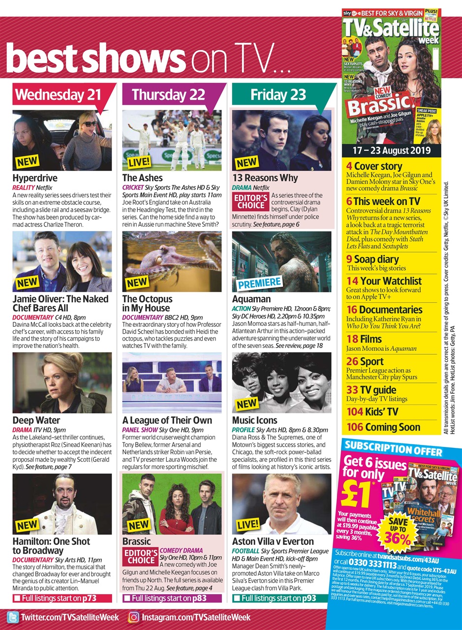TV & Satellite Week Preview Pages
