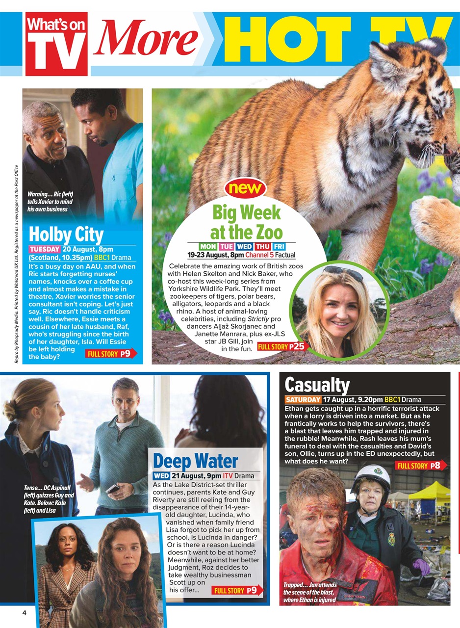 What's on TV Preview Pages