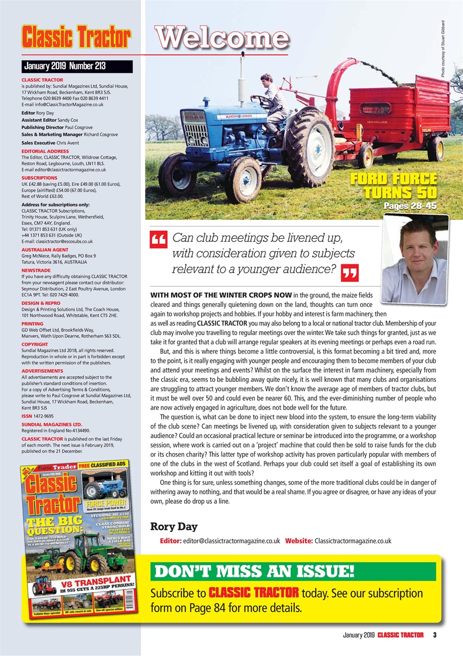 Classic Tractor Preview Pages