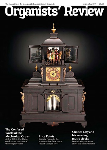 Organists' Review issue September 2019