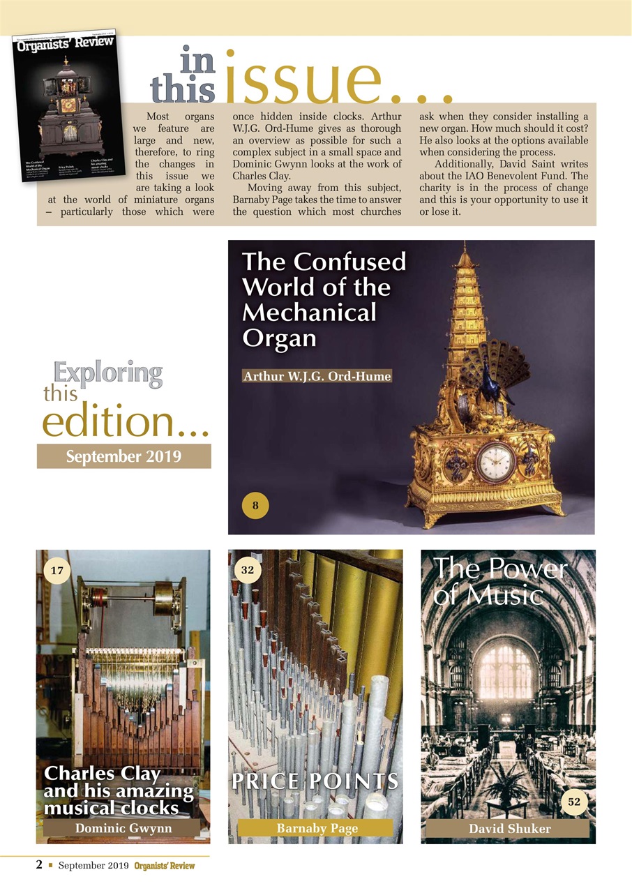 Organists' Review Preview Pages