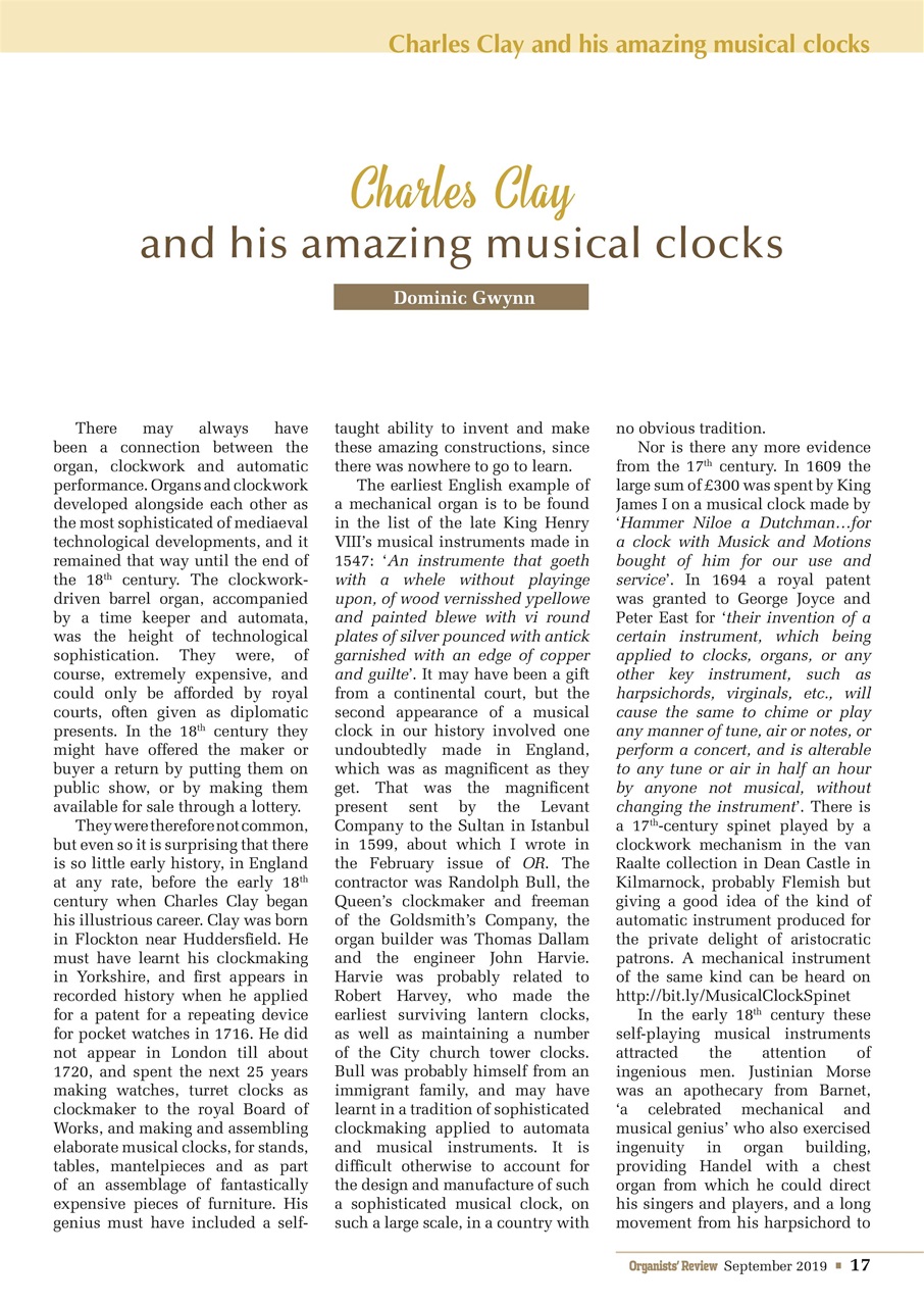 Organists' Review Preview Pages