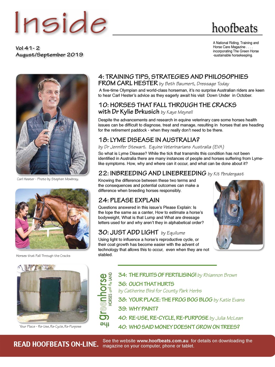 Hoofbeats Preview Pages