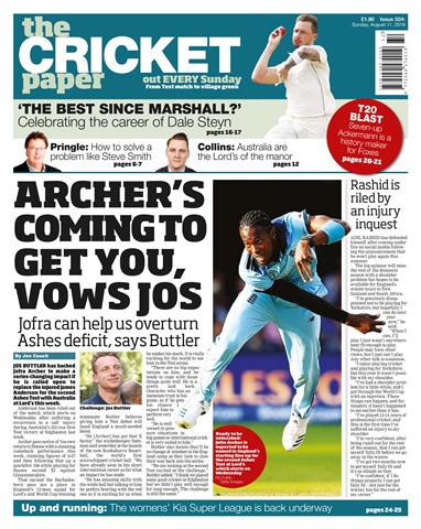 The Cricket Paper issue 11th August 2019