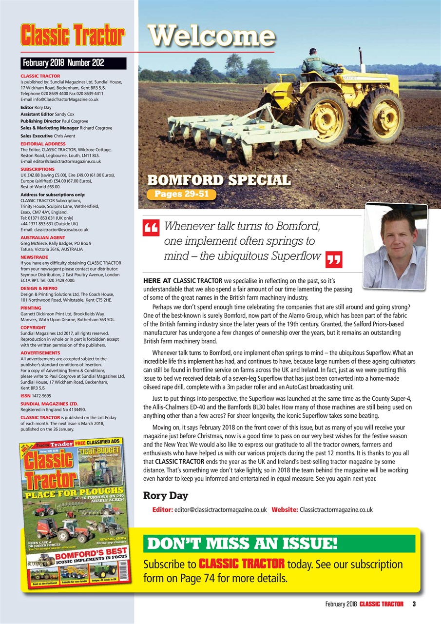Classic Tractor Preview Pages