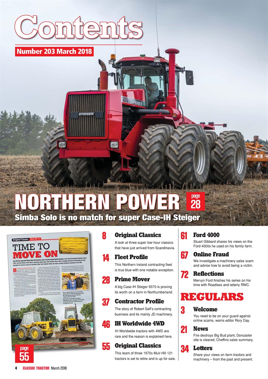 Classic Tractor Preview Pages