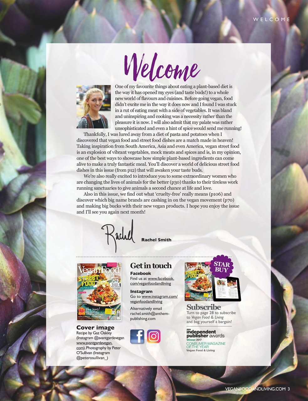 Vegan Food & Living Magazine Preview Pages
