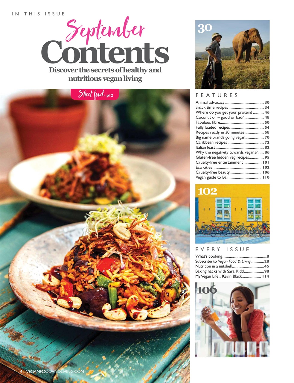 Vegan Food & Living Magazine Preview Pages