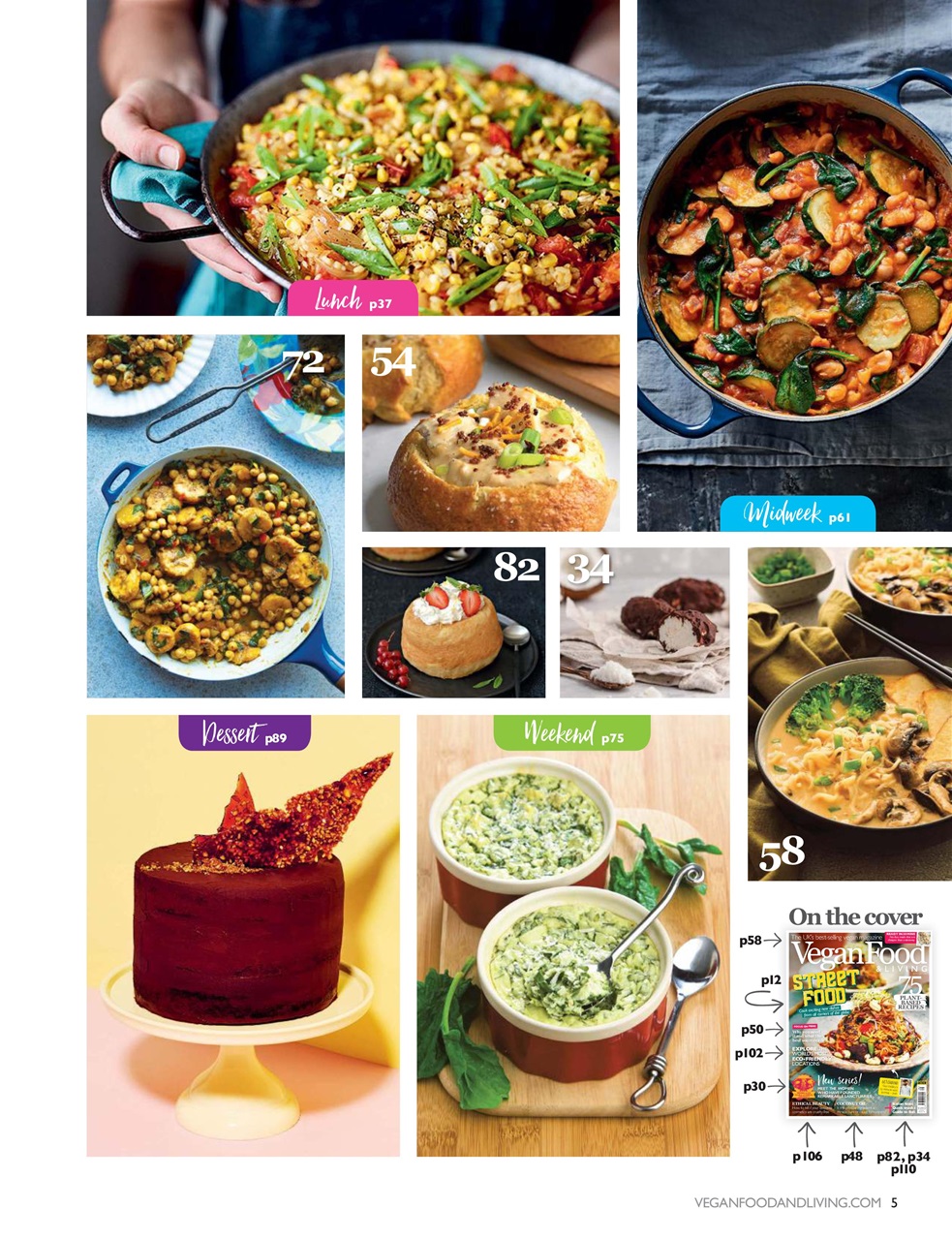 Vegan Food & Living Magazine Preview Pages