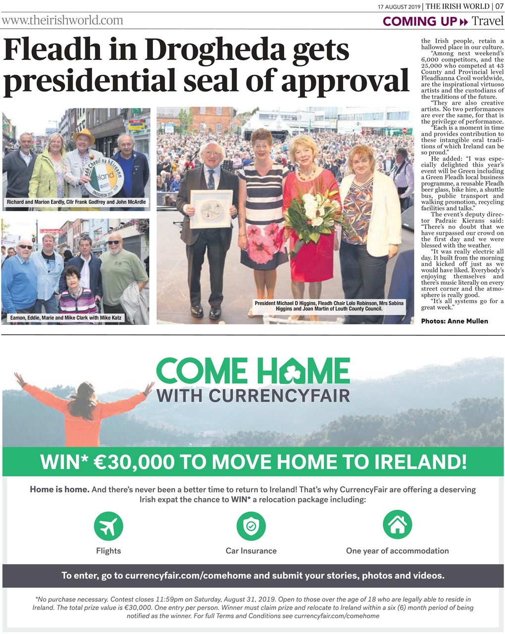 Irish World Preview Pages