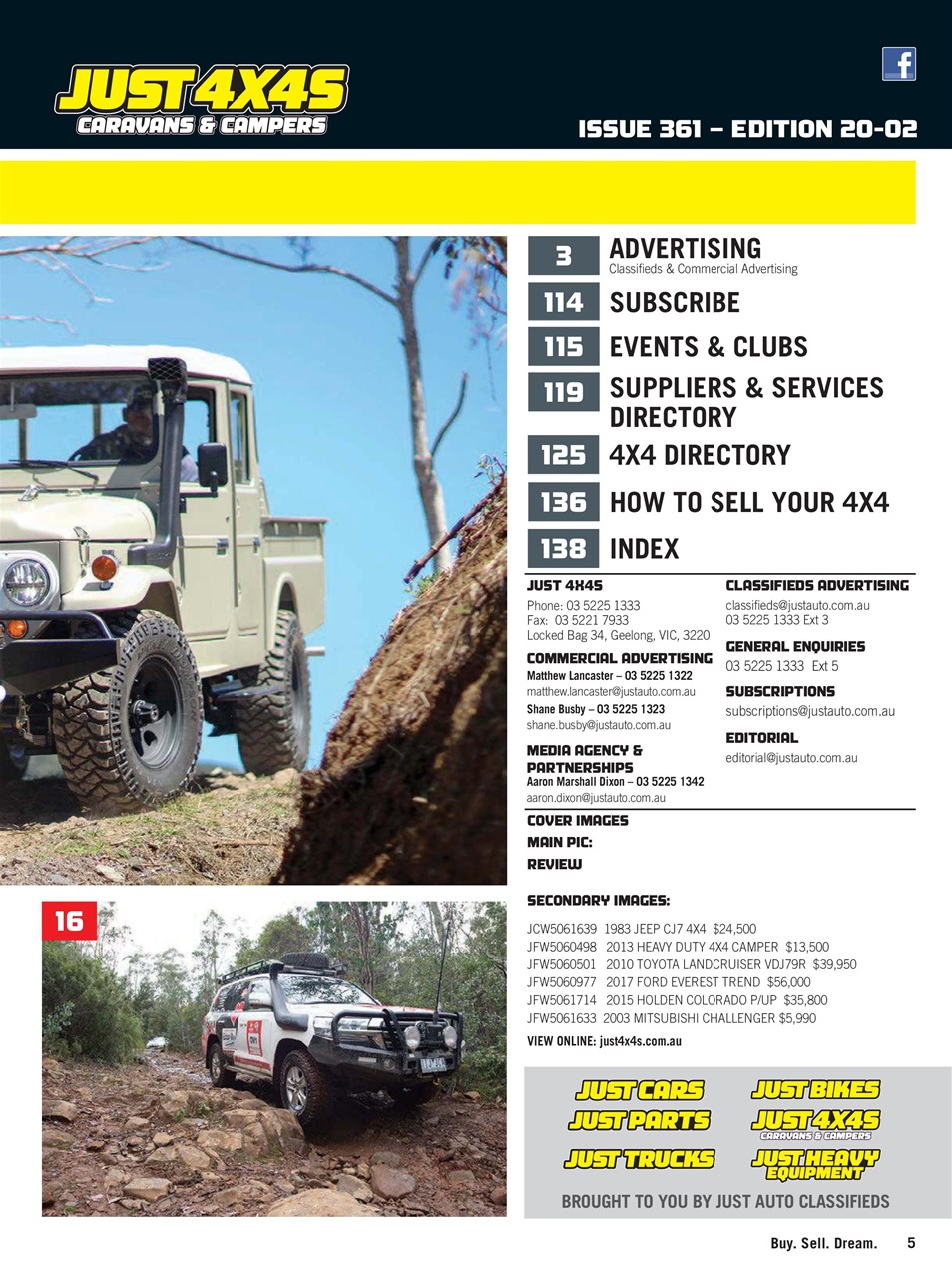 JUST 4X4S Preview Pages