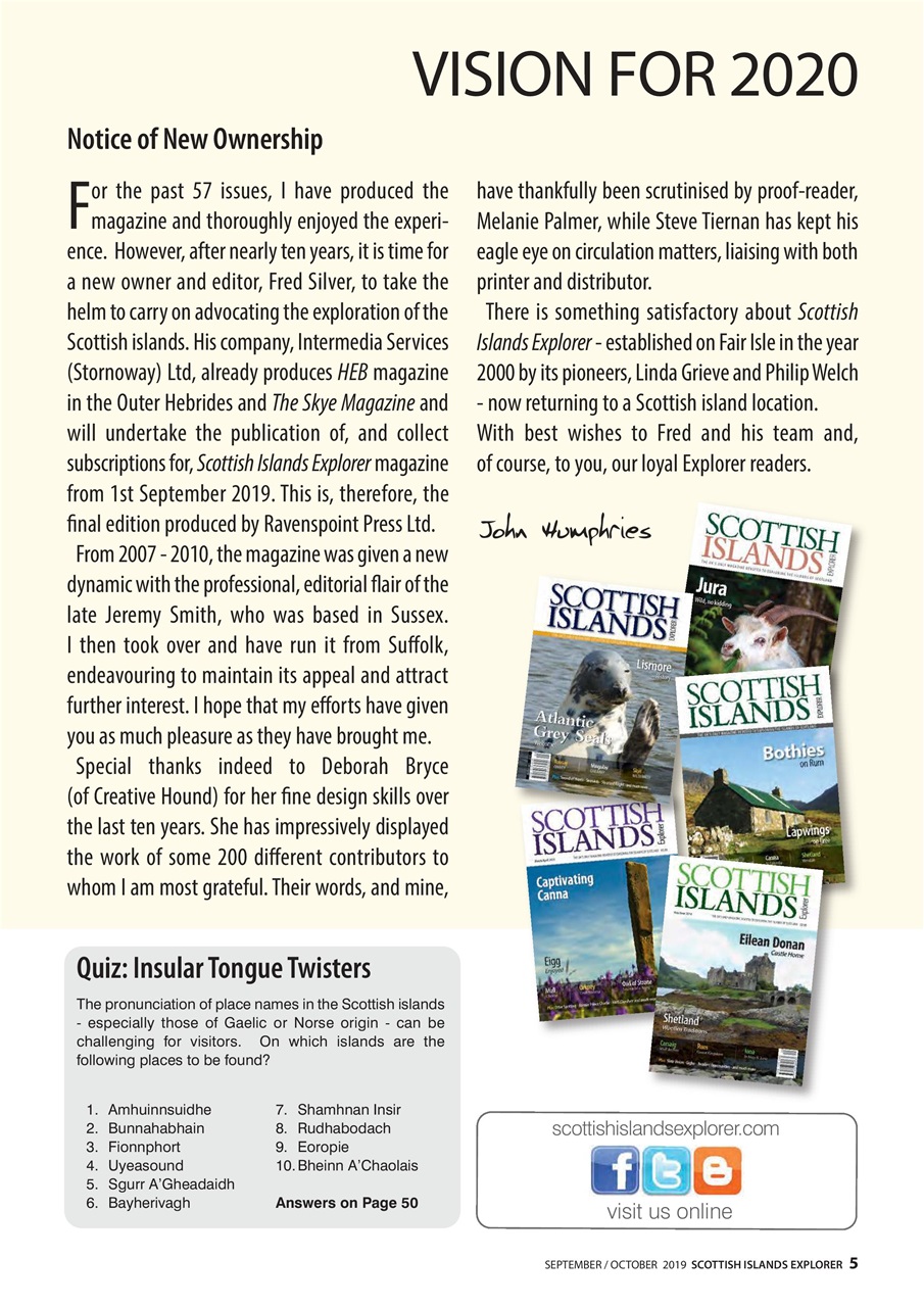 Scottish Islands Explorer Preview Pages