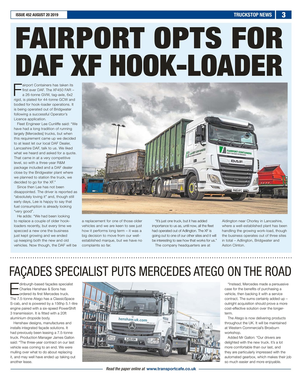 Truckstop News Preview Pages