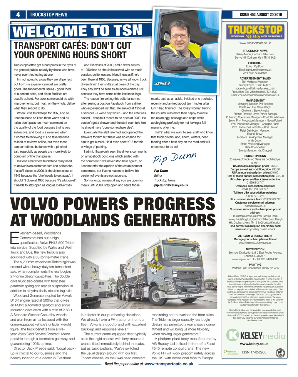 Truckstop News Preview Pages