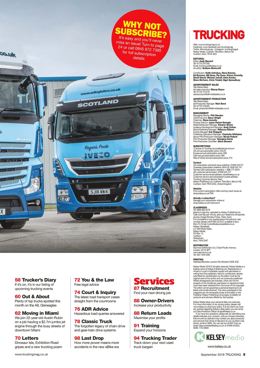 Trucking Magazine Preview Pages