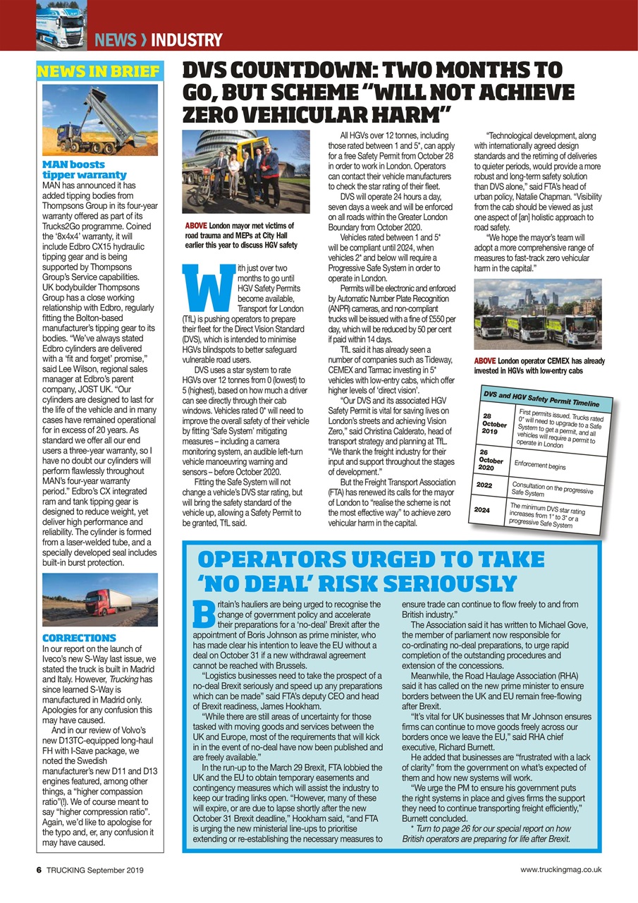 Trucking Magazine Preview Pages