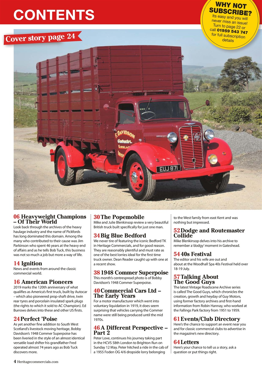 Heritage Commercials Magazine Preview Pages