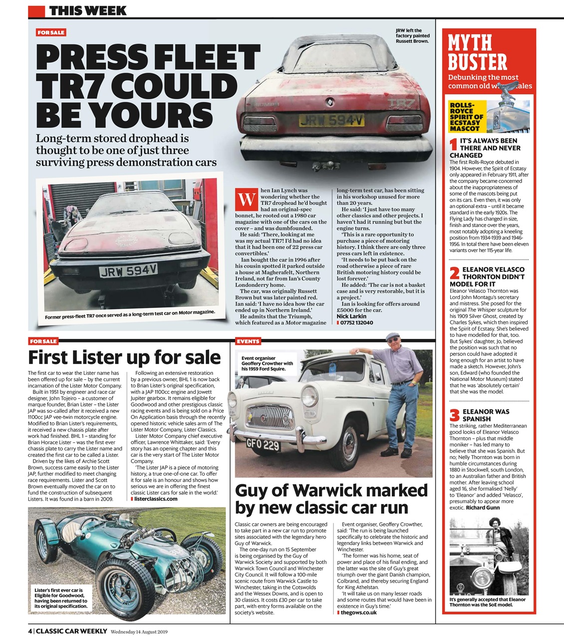 Classic Car Weekly Preview Pages