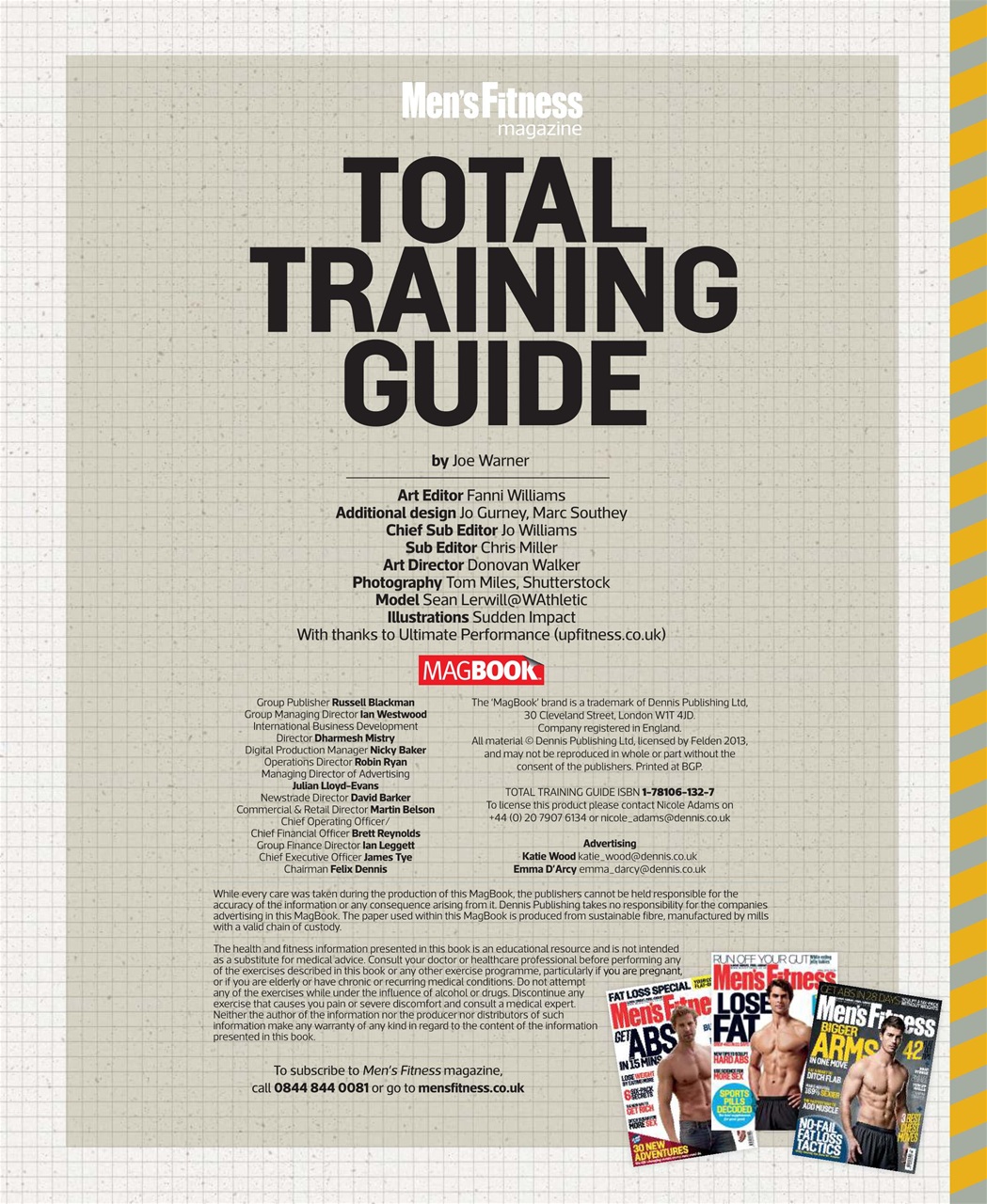 Exercise Tips Magazine Men's Fitness Magazine - Total Training Guide Special Issue