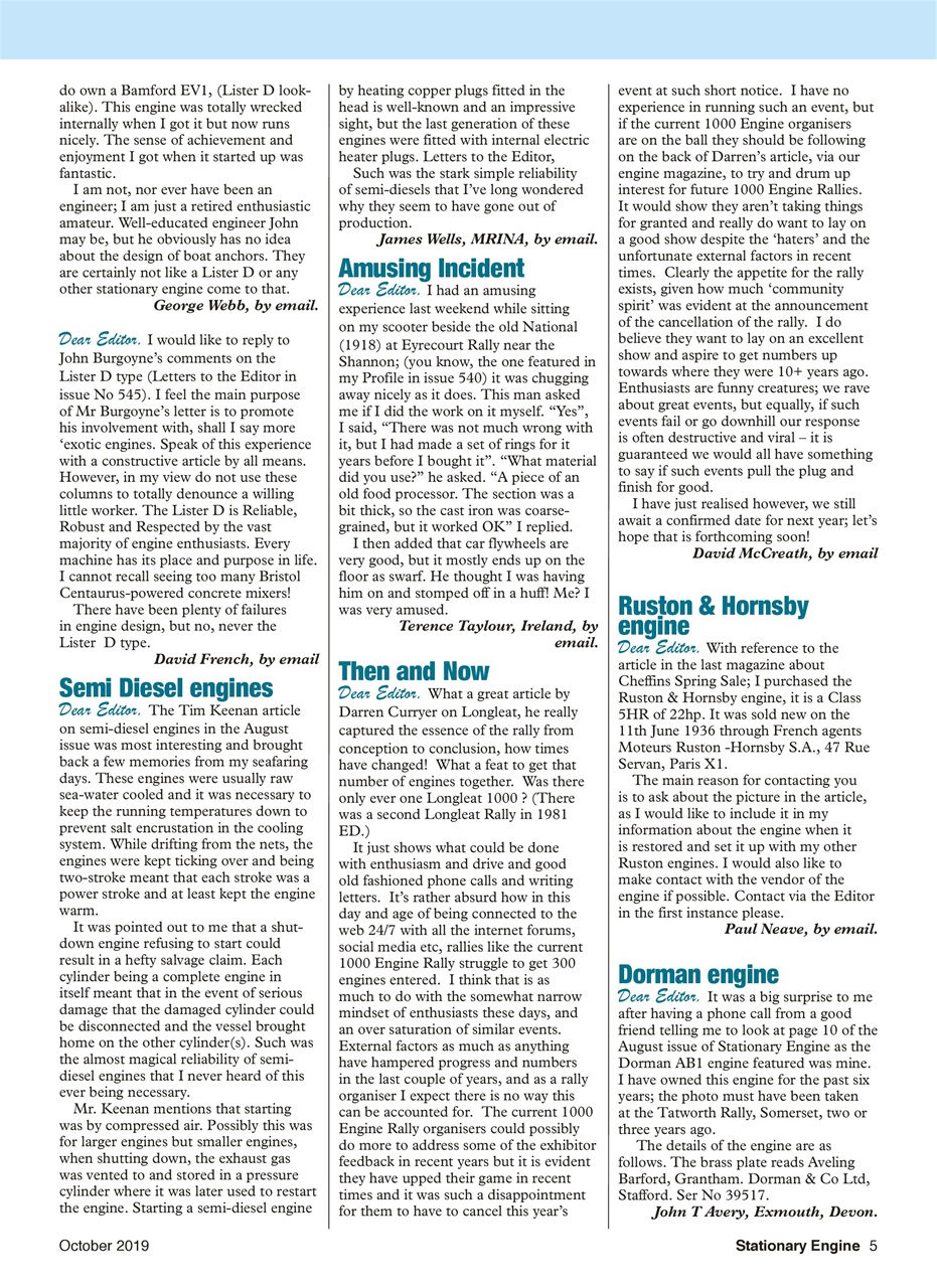 Stationary Engine Preview Pages