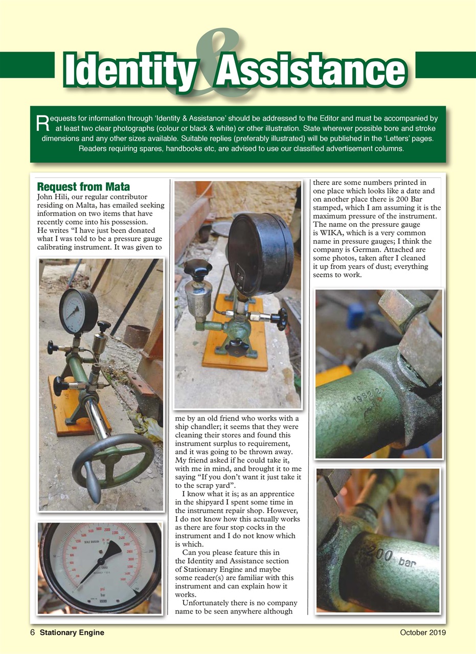 Stationary Engine Preview Pages