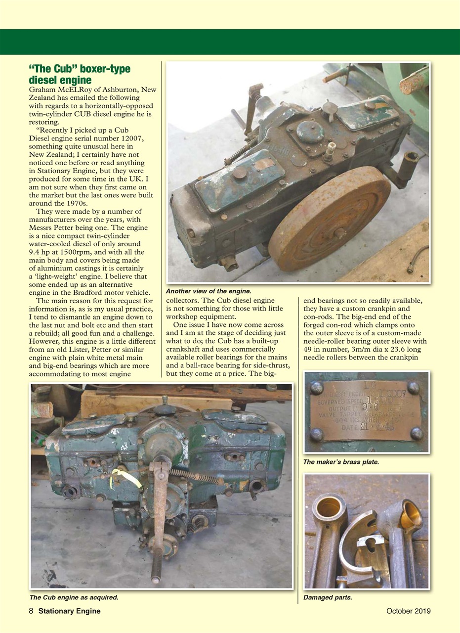 Stationary Engine Preview Pages
