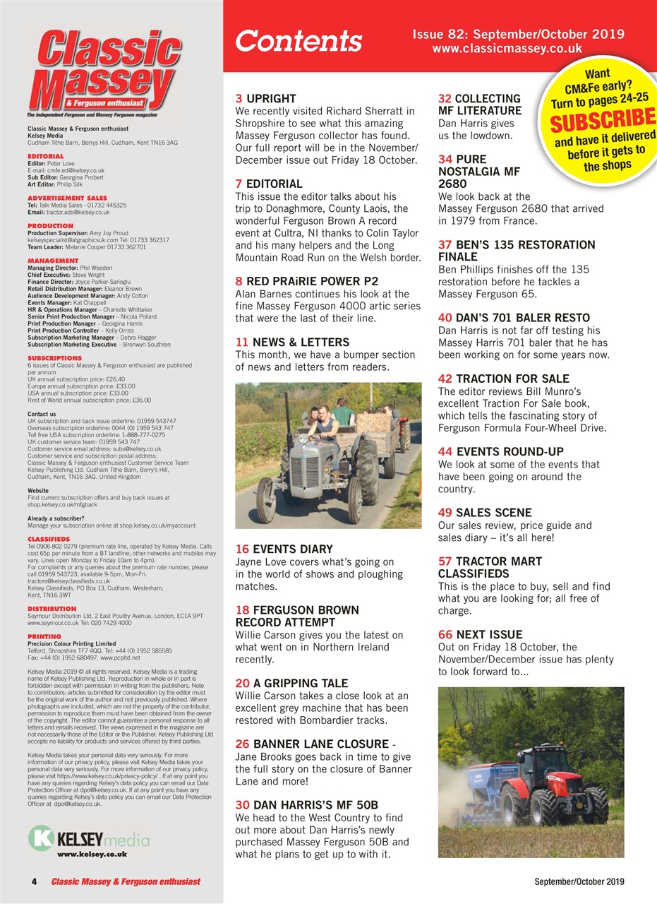 Classic Massey Preview Pages