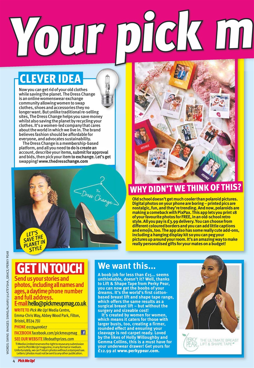 Pick Me Up Preview Pages