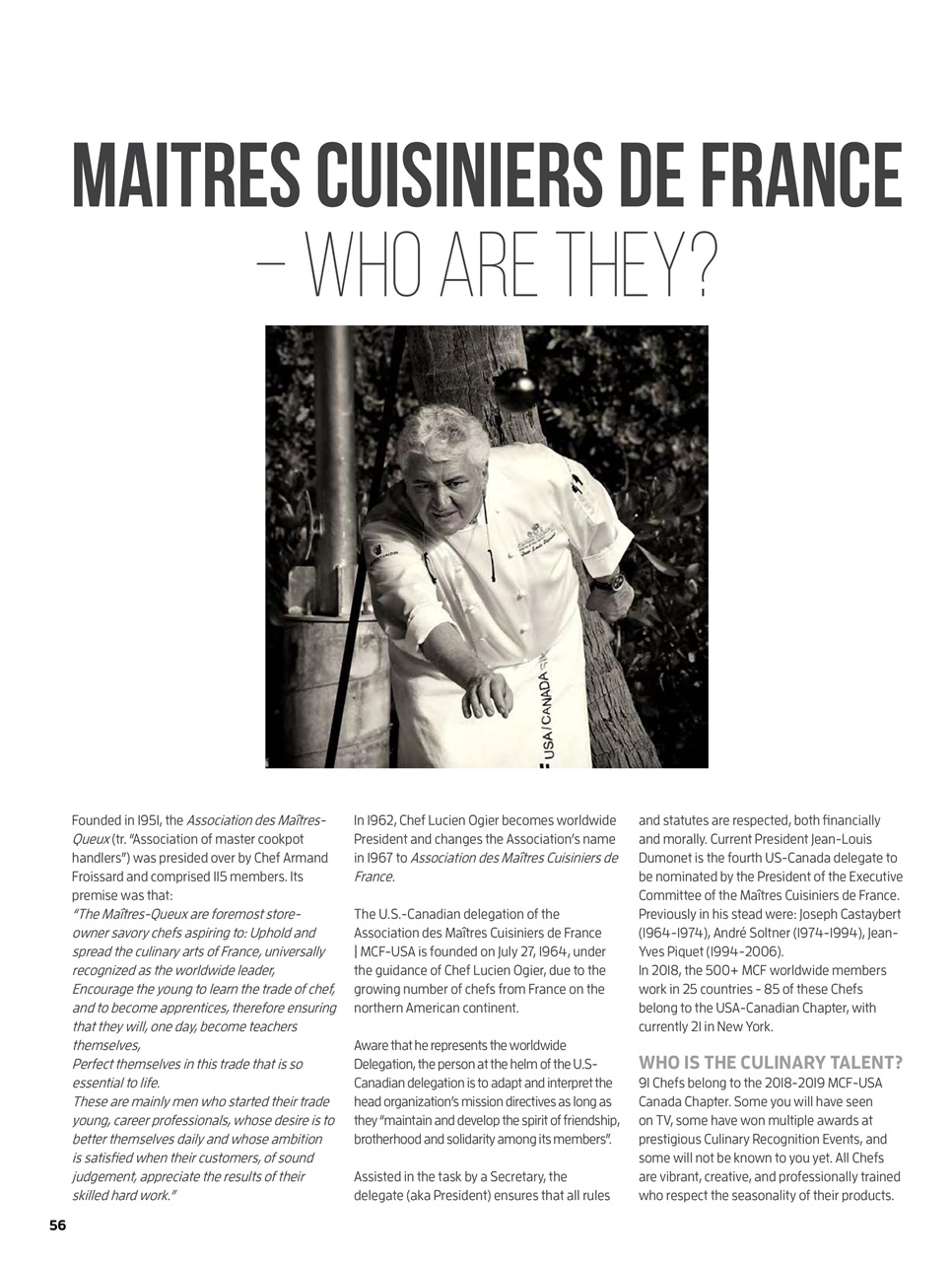 Chef & Restaurant USA Magazine Preview Pages