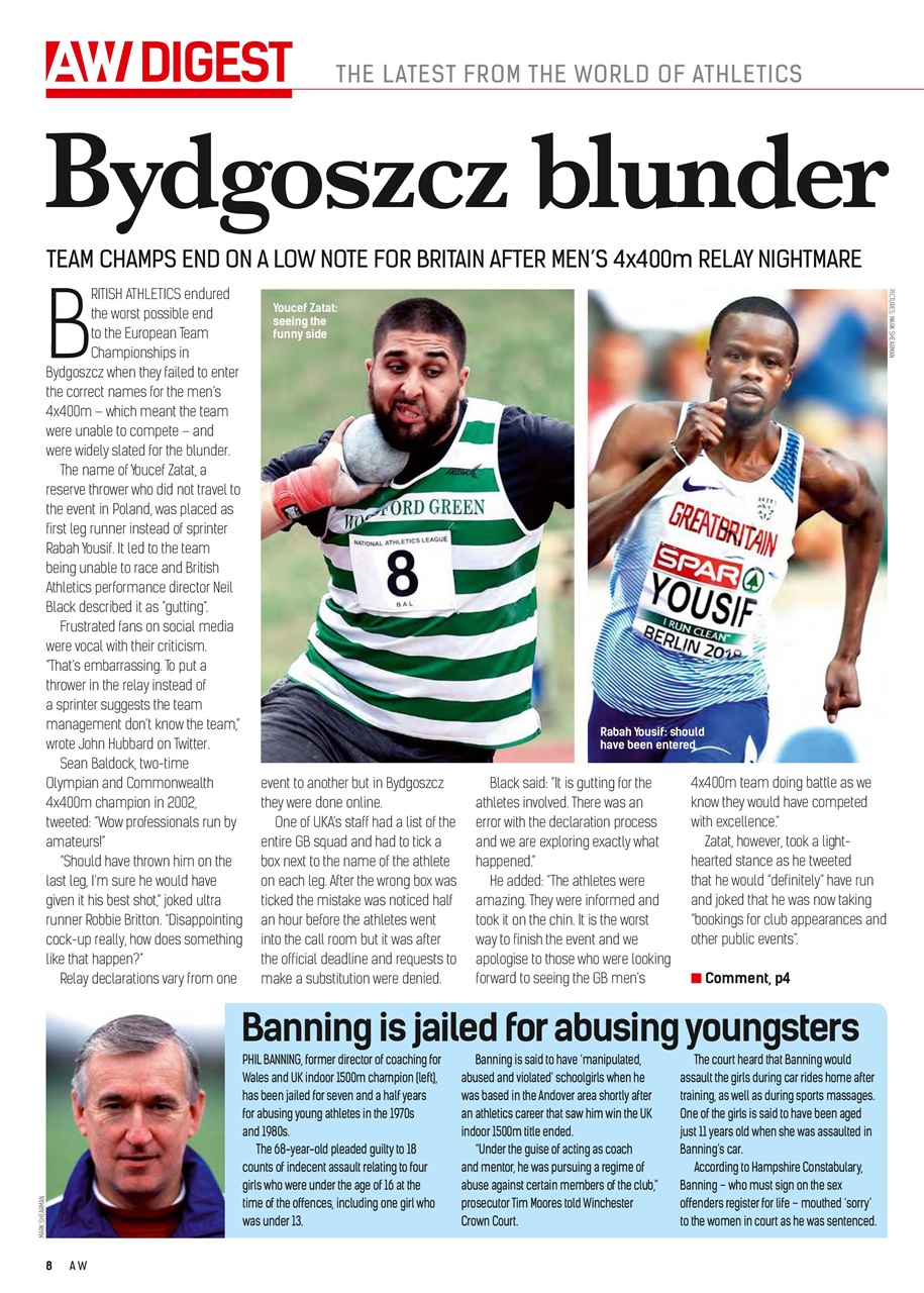 AW – Athletics Weekly Magazine Preview Pages