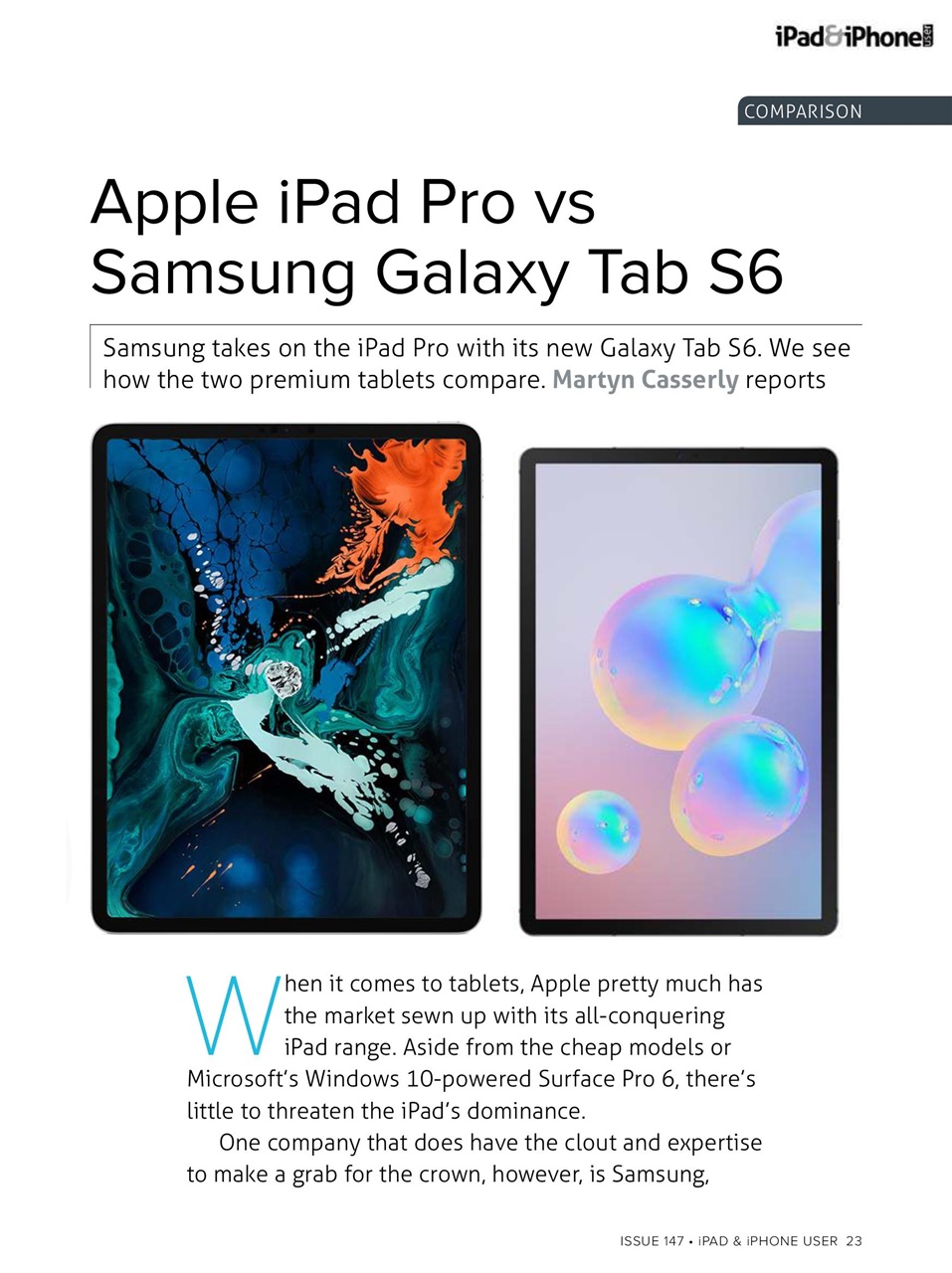 iPad and iPhone User Preview Pages