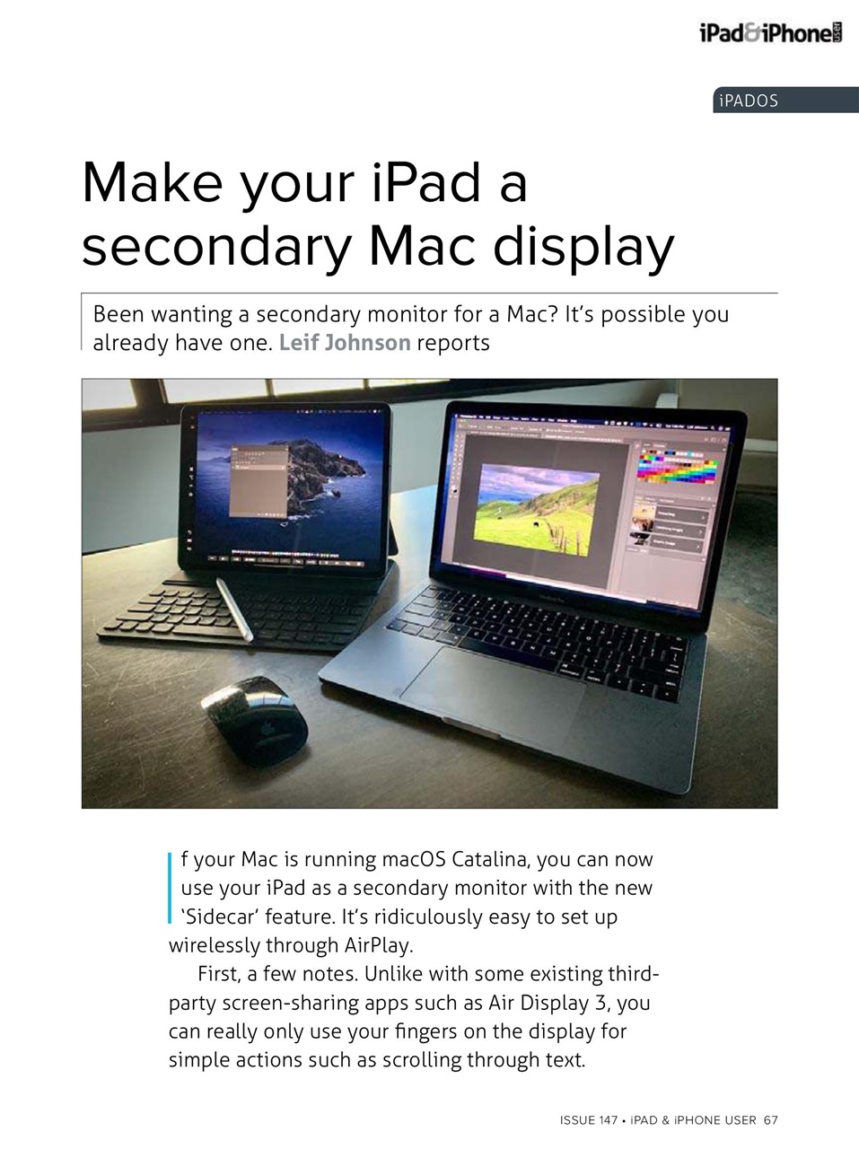 iPad and iPhone User Preview Pages
