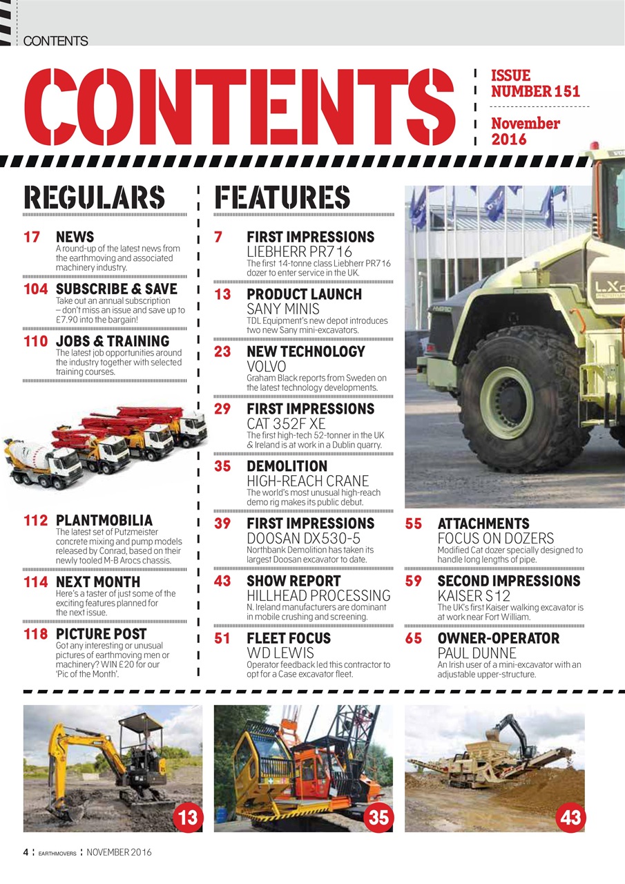 Earthmovers Preview Pages