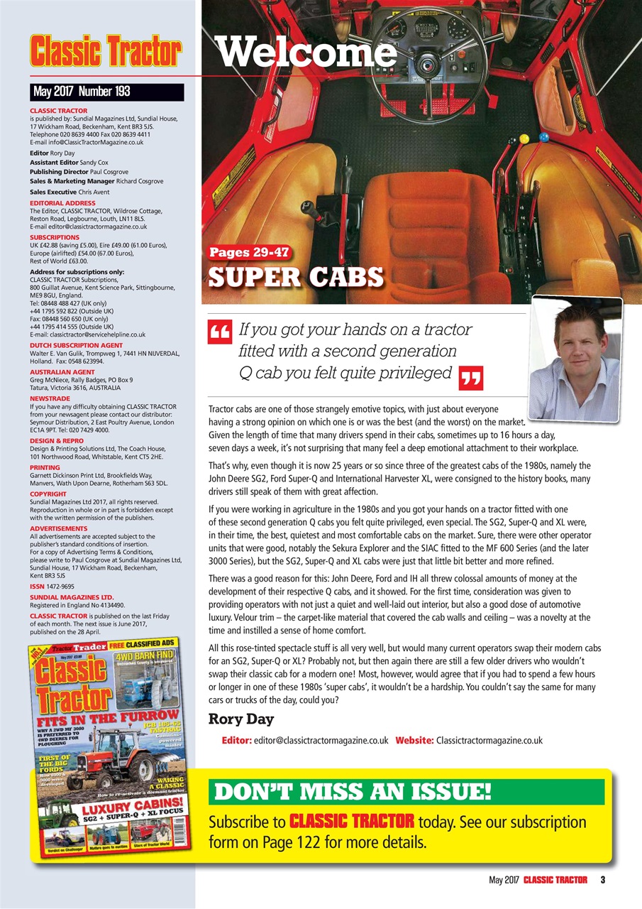 Classic Tractor Preview Pages