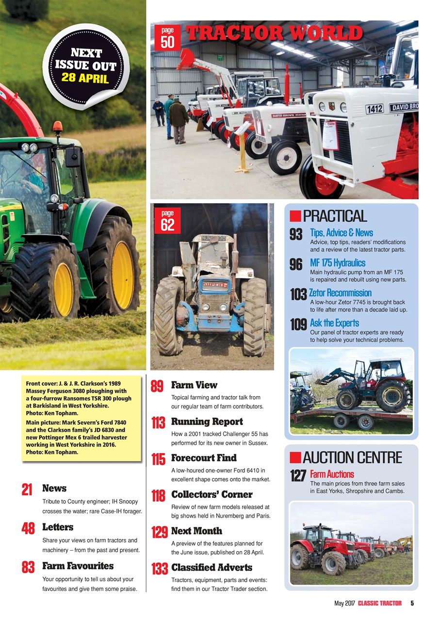 Classic Tractor Preview Pages