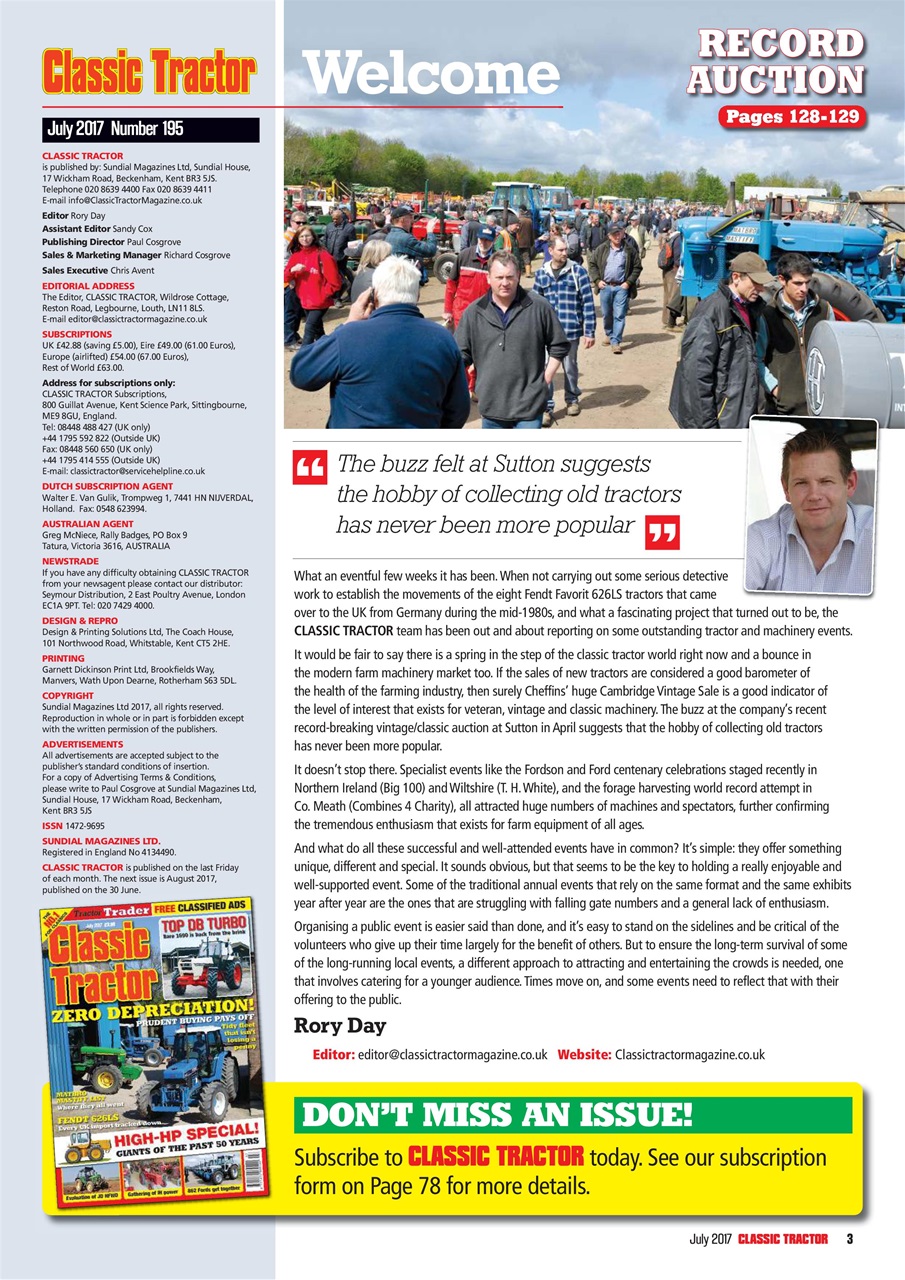 Classic Tractor Preview Pages