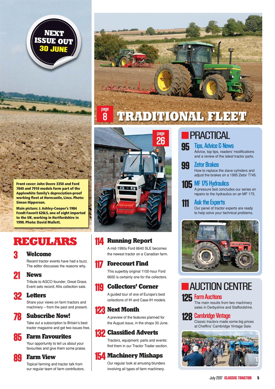 Classic Tractor Preview Pages