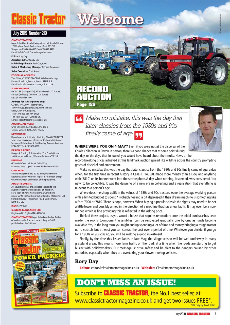 Classic Tractor Preview Pages