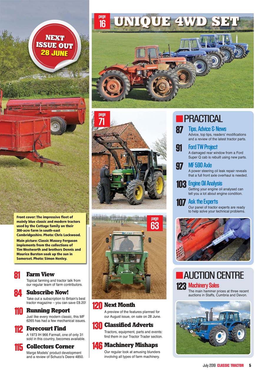 Classic Tractor Preview Pages