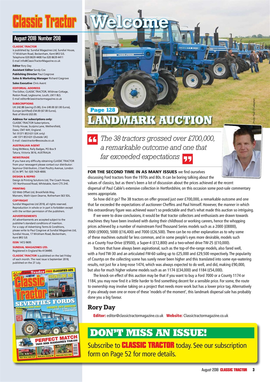 Classic Tractor Preview Pages