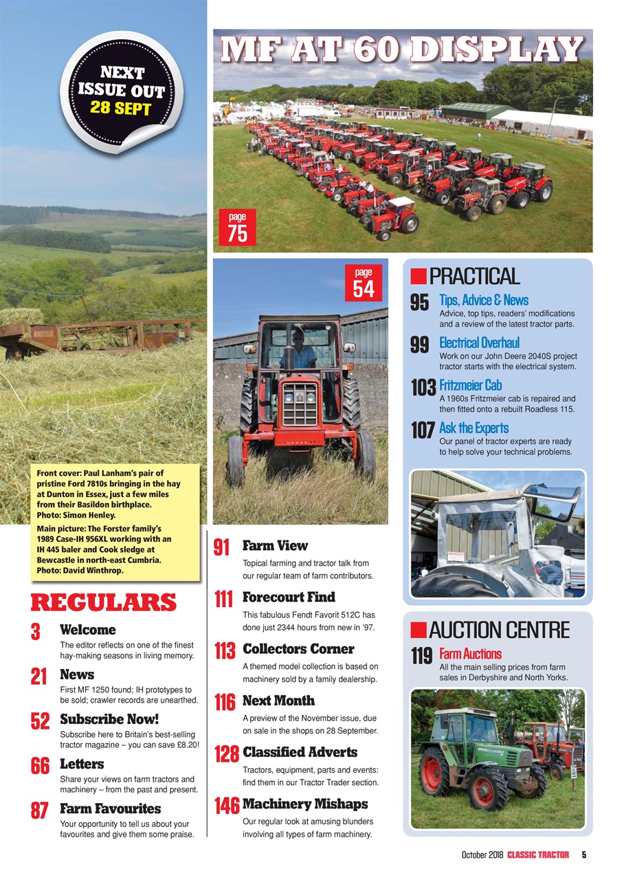 Classic Tractor Preview Pages