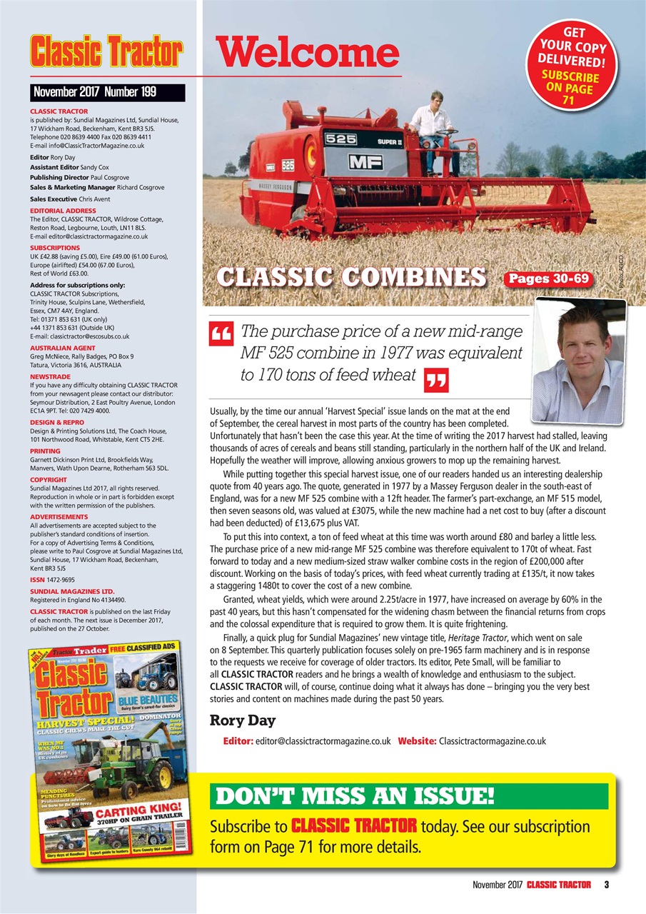 Classic Tractor Preview Pages